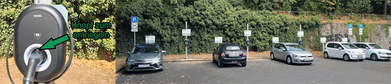 Grünes Auto Göttingen - Carsharing News - Wallbox-Parkplatz-Burgerstrase